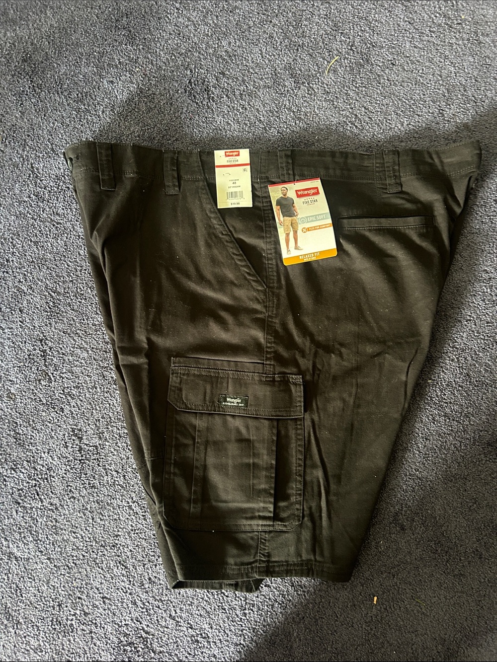Wrangler Men’s Dark Brown Cargo Pants